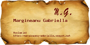Margineanu Gabriella névjegykártya